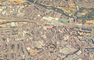 Aerial view of Reading